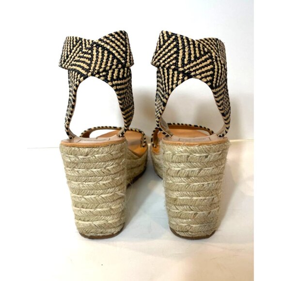 Dolce Vita Pia Espadrille Jute Wrapped Wedge Sandals Size 8 Natural Multi Color - Picture 6 of 9